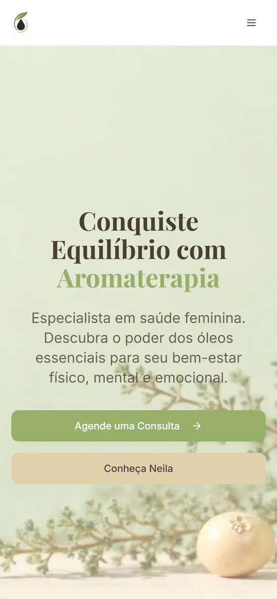 Site Neila Canineo no celular